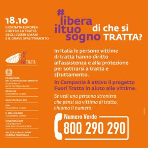 locandina Giornata Europea contro la Tratta