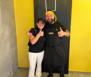 parolisi Da sinistra Edvige Mariani di Donna Domani e Gennaro Melillo di OMG