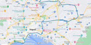 Dettaglio arrivo a Napoli tappa Potenza - Napoli 2025