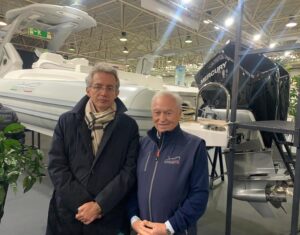 da sx. sindaco G.Manfredi e pres.Afina G.Amato al Nauticsud 2025