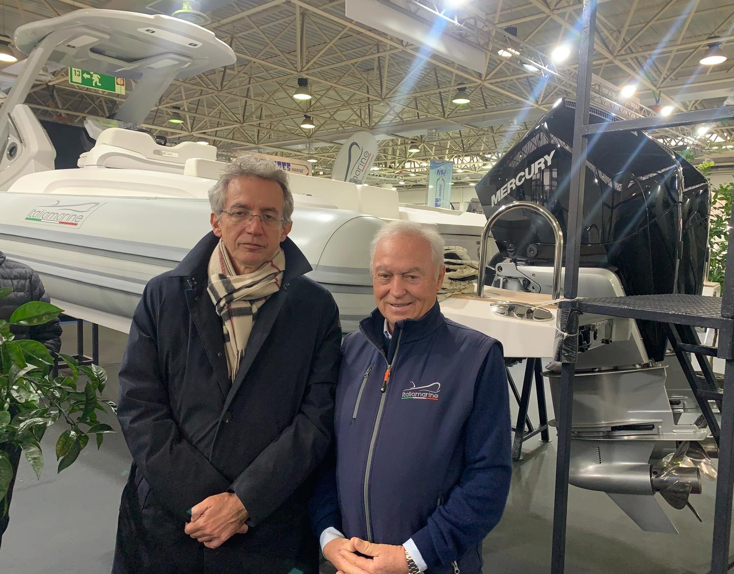 da sx. sindaco G.Manfredi e pres.Afina G.Amato al Nauticsud 2025