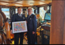 Un dipinto donato dal pittore Mattia Fiore rimarrà a bordo della nave militare Amerigo Vespucci