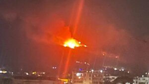 Incendio vesuvio - foto Biagio Simonetti sindaco di Ottaviano