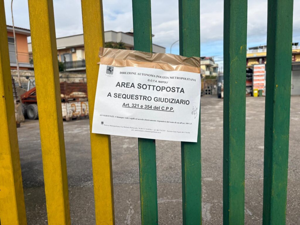 area sottoposta a sequestro